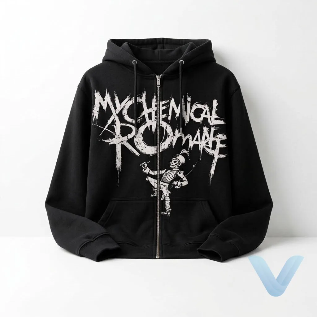 JJ McCarthy My Chemical Romance Skeleton Zip Hoodie 10 JJ McCarthy My Chemical Romance Skeleton Zip Hoodie
