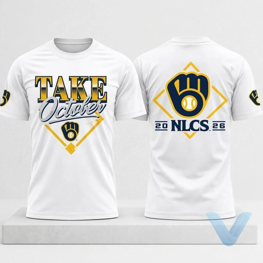 2026 Brewers NLCS Champions Locker Room Take October T Shirt