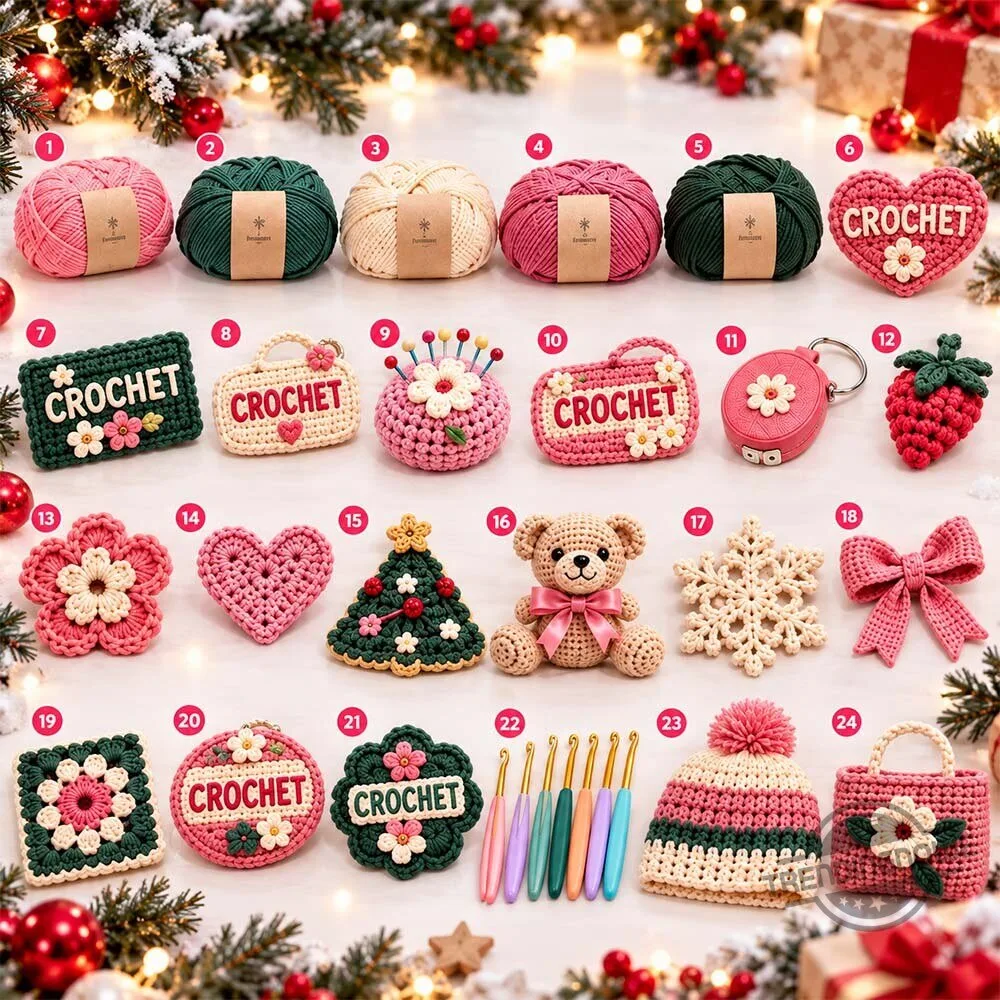 24 Day Christmas Ikea Crochet Advent Calendar 2026 7 24 Day Christmas Ikea Crochet Advent Calendar 2026