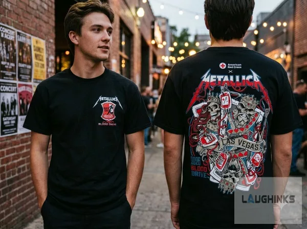 2026 Metallica x Red Cross Squindo Las Vegas Exclusive T-shirt