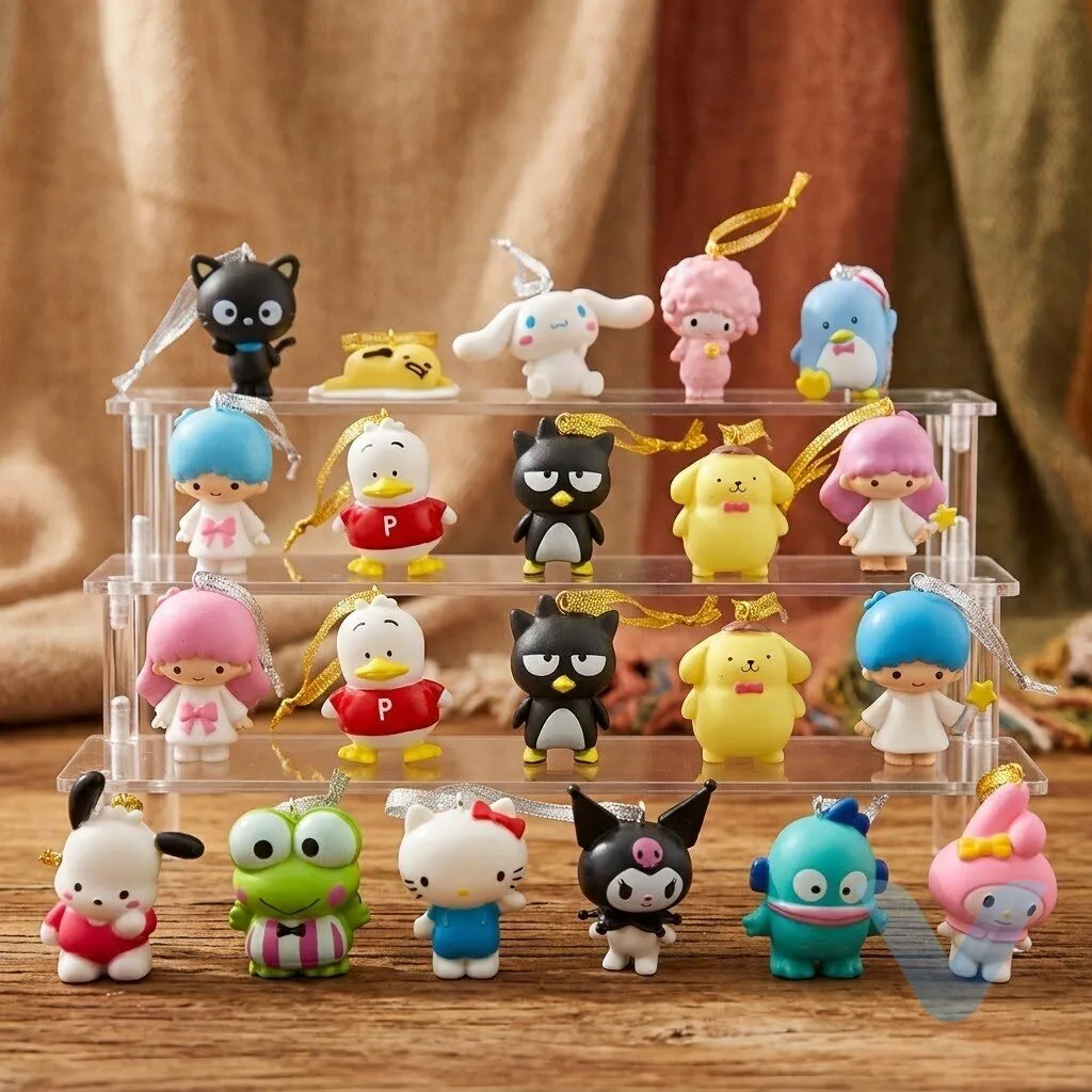 Hello Kitty Deluxe Christmas Ornament Set Tree Decorations Gift Wrapped Retro 13 Hello Kitty Deluxe Christmas Ornament Set Tree Decorations Gift Wrapped Retro