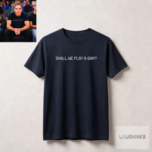 Ben Stiller Worn Shall We Play A Game T Shirt Courtside Graphic Apparel
