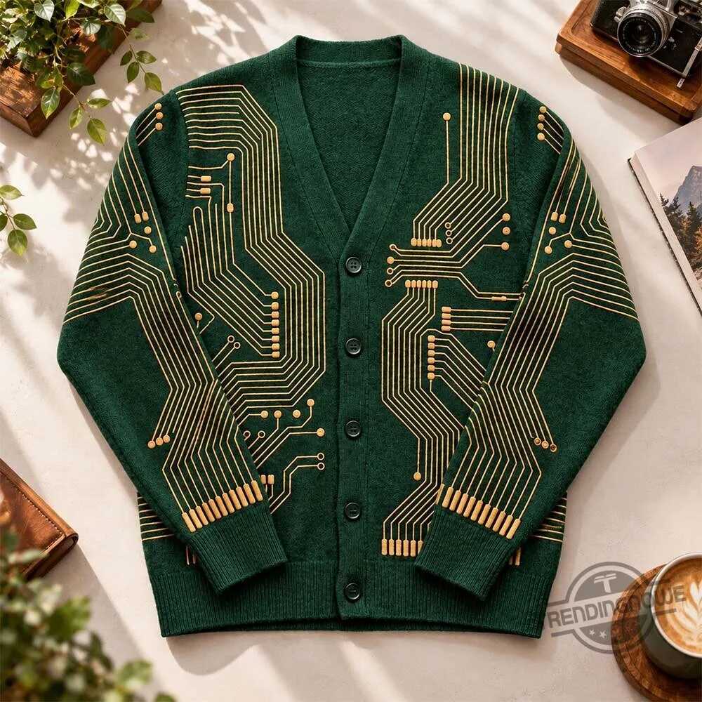 Tech Circuit Board Cardigan Sweater 2026 3 Tech Circuit Board Cardigan Sweater 2026