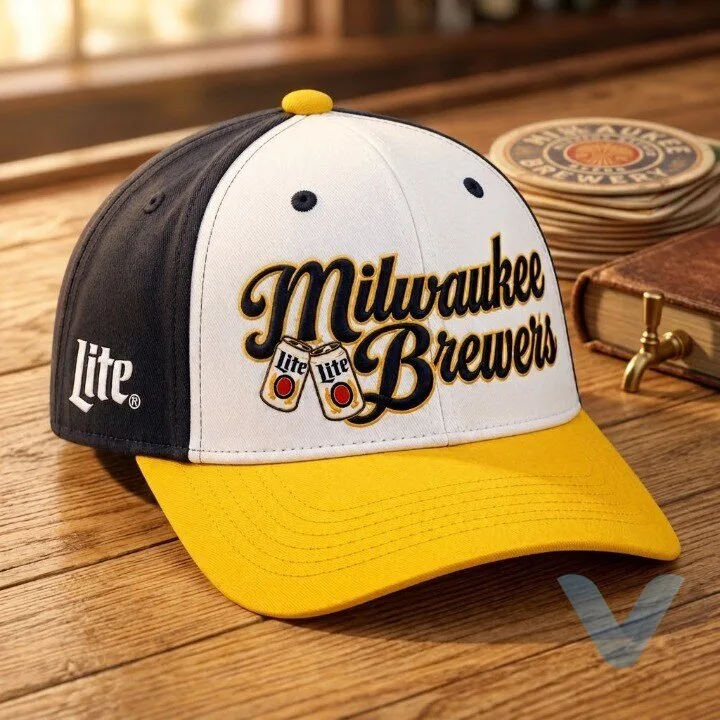 Milwaukee Brewers x Miller Lite Hat gift cap