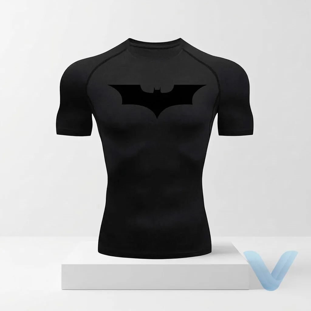 Short Sleeve Batman Compression Shirt 6 Short Sleeve Batman Compression Shirt