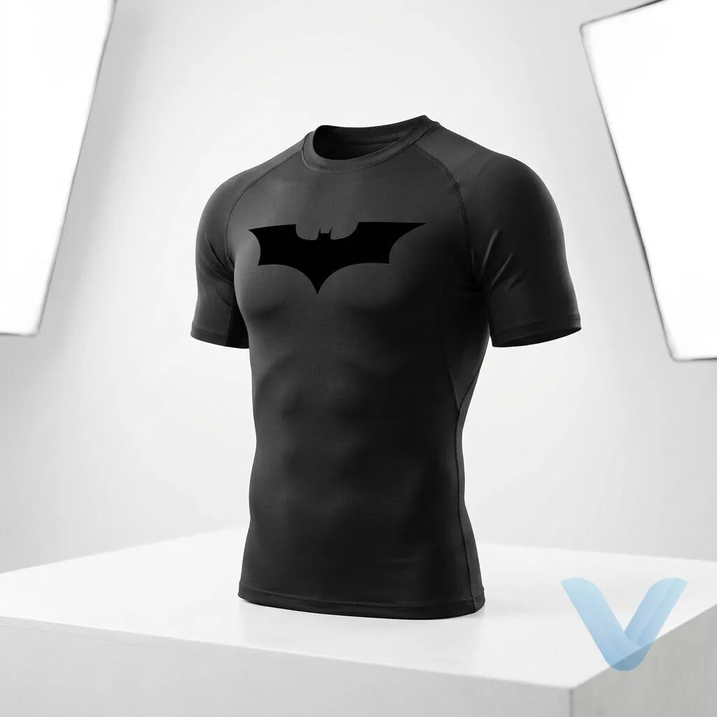 Short Sleeve Batman Compression Shirt 7 Short Sleeve Batman Compression Shirt