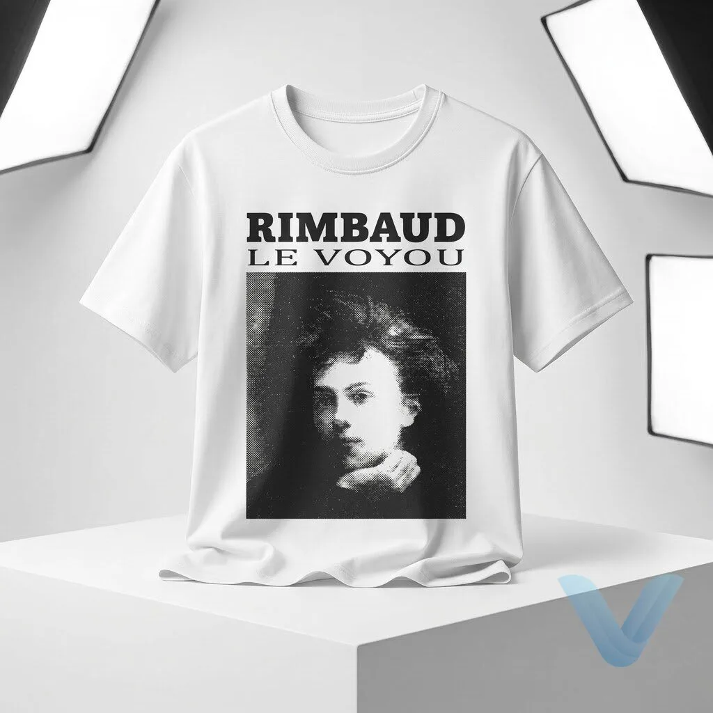 BTS Jungkook Rimbaud Le Voyou graphic-print T shirt Arthur Rimbaud French Poet Tee BTS Jungkook Rimbaud Le Voyou graphic-print T shirt Arthur Rimbaud French Poet Tee – image 2 of 5