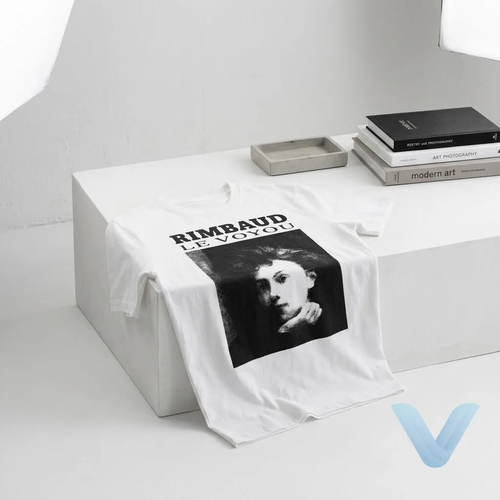 BTS Jungkook Rimbaud Le Voyou graphic-print T shirt Arthur Rimbaud French Poet Tee BTS Jungkook Rimbaud Le Voyou graphic-print T shirt Arthur Rimbaud French Poet Tee – image 3 of 5