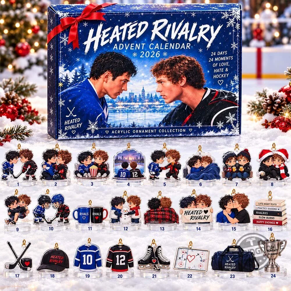 Heated Rivalry Advent Calendar 2026 24 Days Of Love Hate And Hockey Acrylic Ornament Collection 3 Heated Rivalry Advent Calendar 2026 24 Days Of Love Hate And Hockey Acrylic Ornament Collection