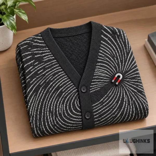 Magnetic Field Magnet Graphic Cardigan Sweater 2 Magnetic Field Magnet Graphic Cardigan Sweater