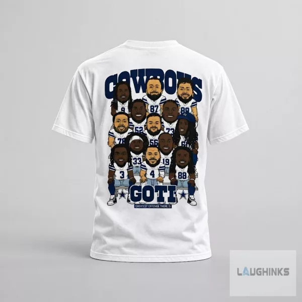 Dallas Cowboys Star GOTI T Shirt American Football Game Day Apparel