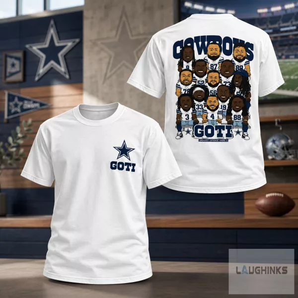 Dallas Cowboys Star GOTI T Shirt American Football Game Day Apparel
