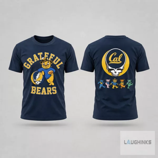 Cal Bears Grateful Dead Grateful Bears T Shirt College Football Graphic Apparel