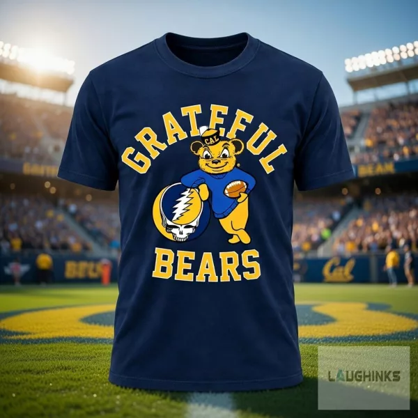 Cal Bears Grateful Dead Grateful Bears T Shirt College Football Graphic Apparel