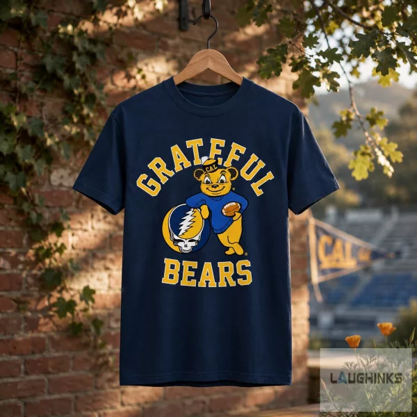 Cal Bears Grateful Dead Grateful Bears T Shirt College Football Graphic Apparel