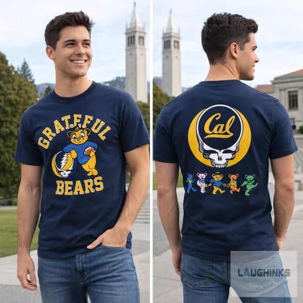 Cal Bears Grateful Dead Grateful Bears T Shirt College Football Graphic Apparel