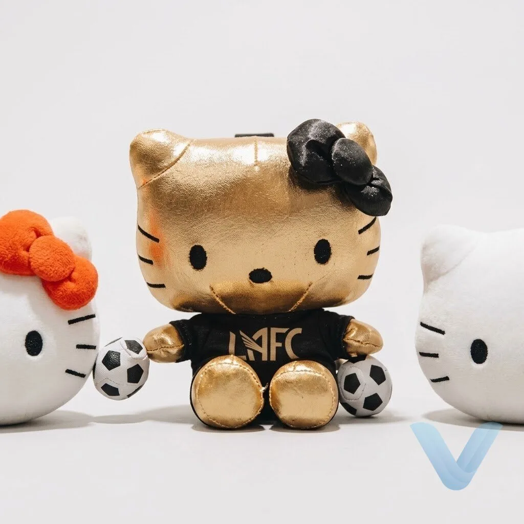 Sanrio Hello Kitty plush toys Hello Kitty Night Los Angeles Football Club (LAFC) 7 Sanrio Hello Kitty plush toys Hello Kitty Night Los Angeles Football Club (LAFC)