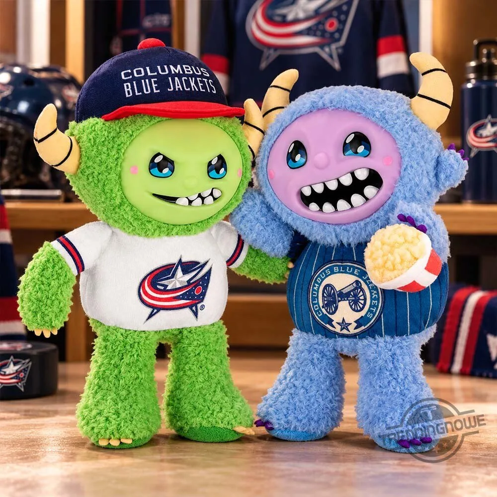 "Unique Gifts: Soccer Jerseys, Plush Toys, Funko Pops & Calendars" 3 Columbus Blue Jackets Knucklehead And Loudmouth Plush Toy