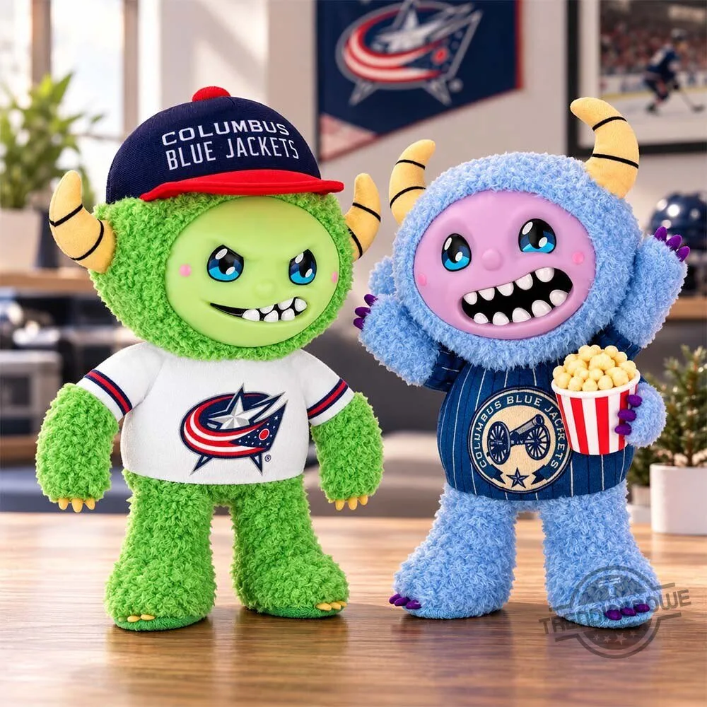 Columbus Blue Jackets Knucklehead And Loudmouth Plush Toy 9 Columbus Blue Jackets Knucklehead And Loudmouth Plush Toy