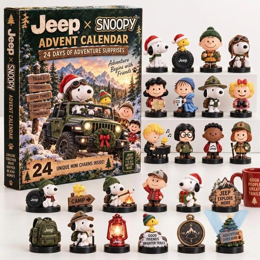 Jeep x Peanuts Snoopy Advent Calendar features 24 days of adventure 1 Jeep x Peanuts Snoopy Advent Calendar features 24 days of adventure