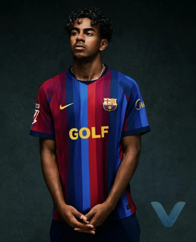 FC Barcelona x Spotify x Tyler The Creator x GOLF WANG Jersey 13 FC Barcelona x Spotify x Tyler The Creator x GOLF WANG Jersey