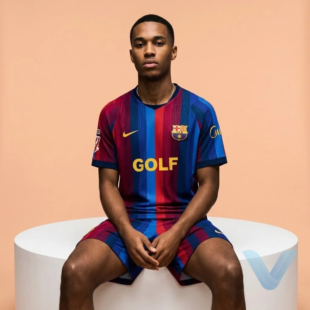 FC Barcelona x Spotify x Tyler The Creator x GOLF WANG Jersey 14 FC Barcelona x Spotify x Tyler The Creator x GOLF WANG Jersey
