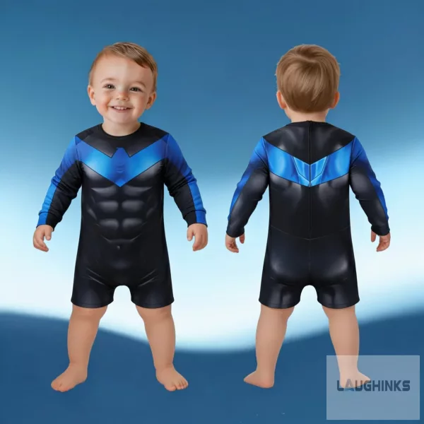 Dick Grayson 2026 Nightwing Cosplay Costume AOP Baby Romper