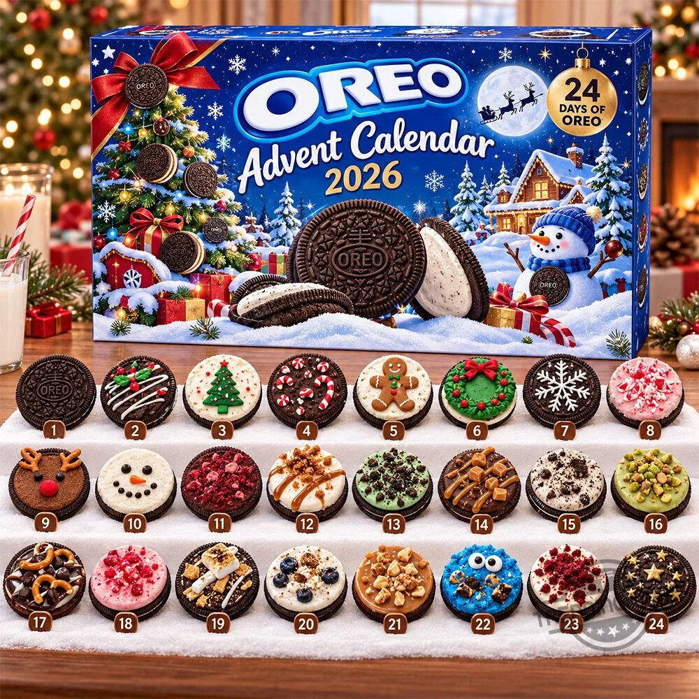 24 Days Of OREO Advent Calendar 2026 Holiday Cookies Countdown Box