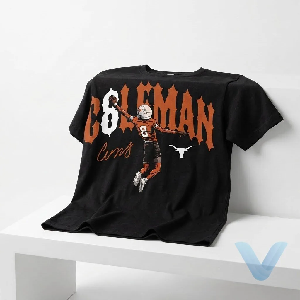 Texas Longhorns football Cam Coleman Caricature Shirt hoodie sweatshirt Texas Longhorns football Cam Coleman Caricature Shirt hoodie sweatshirt