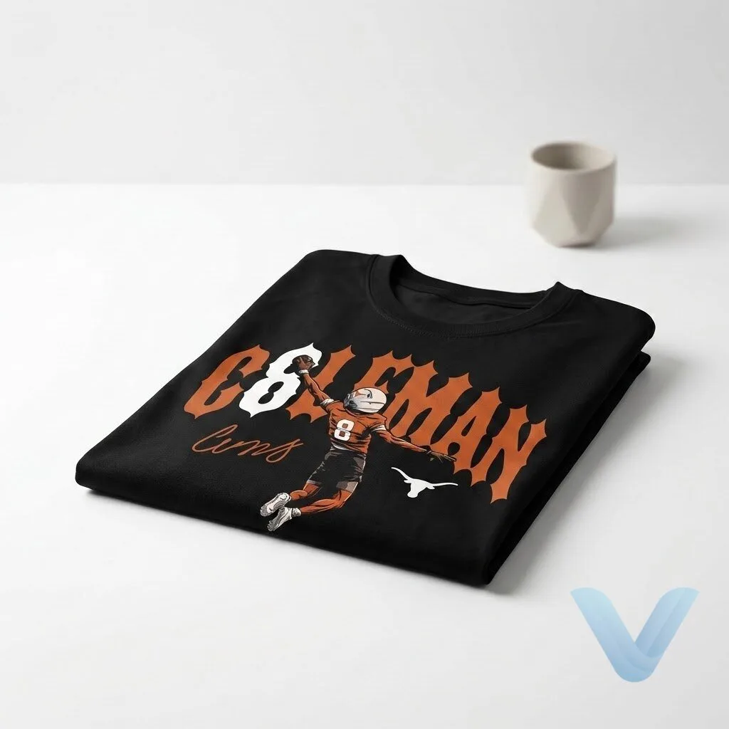 Texas Longhorns football Cam Coleman Caricature Shirt hoodie sweatshirt Texas Longhorns football Cam Coleman Caricature Shirt hoodie sweatshirt – image 2 of 4