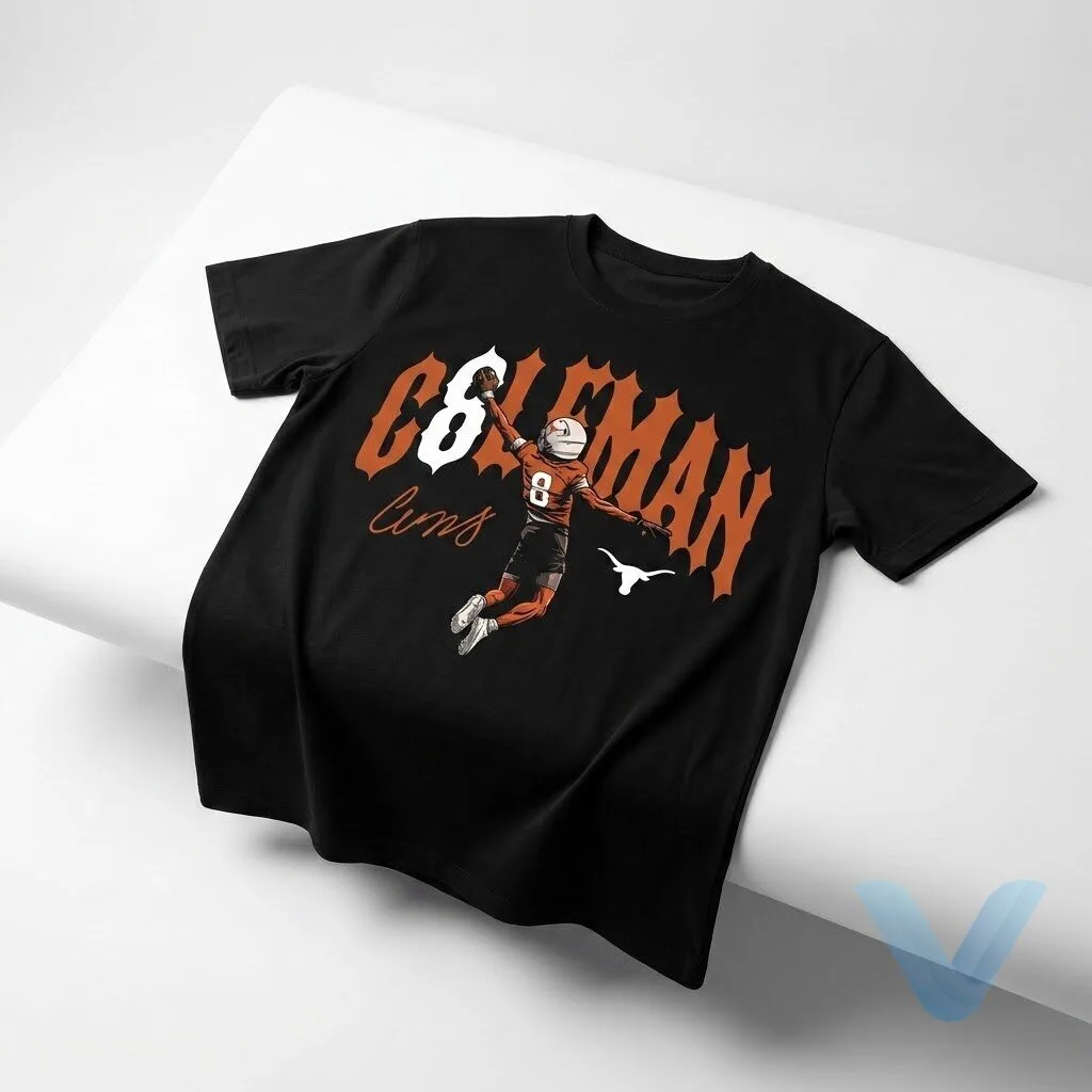 Texas Longhorns football Cam Coleman Caricature Shirt hoodie sweatshirt Texas Longhorns football Cam Coleman Caricature Shirt hoodie sweatshirt – image 3 of 4