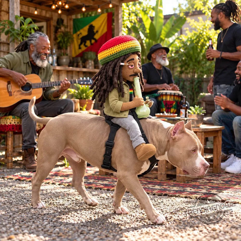 BlazedRideSnoop Dogg And Bob Marley Plush Rasta Dog Cat Harness Costume 7 BlazedRideSnoop Dogg And Bob Marley Plush Rasta Dog Cat Harness Costume
