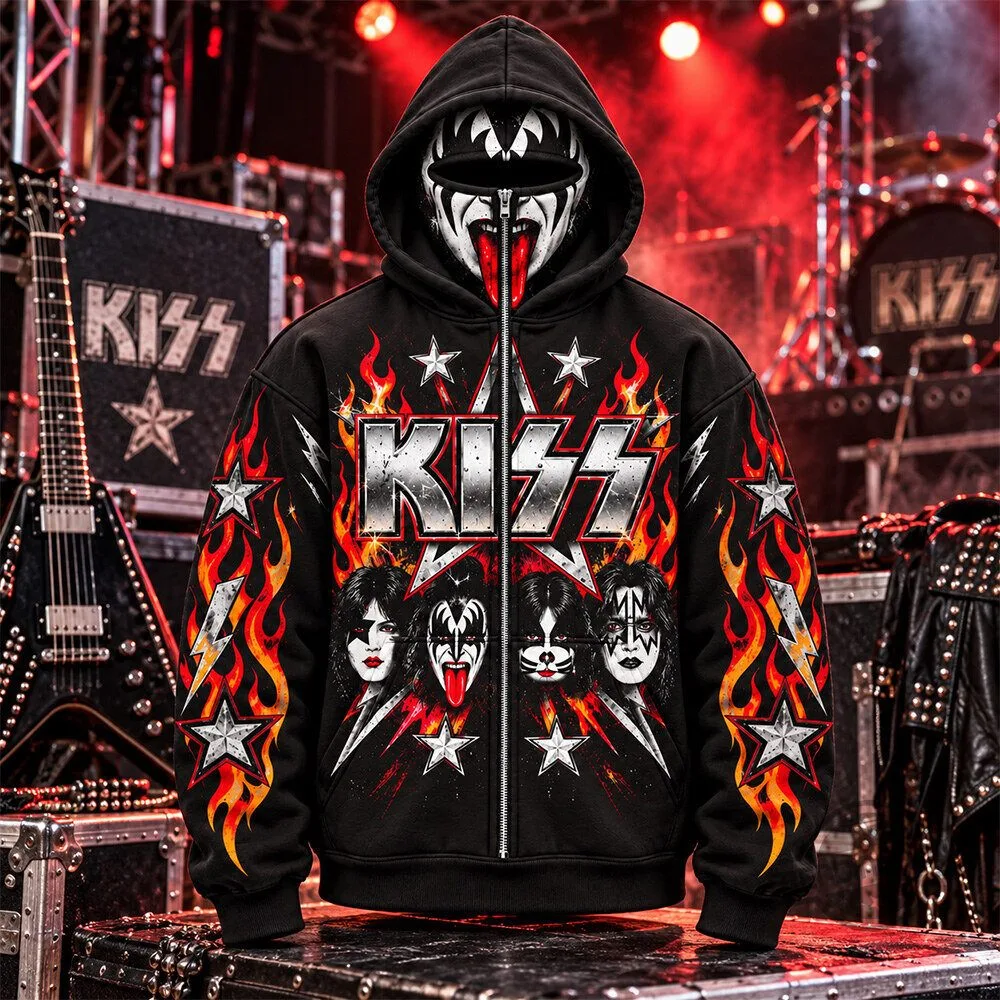 RiffHoods Heavy Metal Band KISS Slipknot AC DC Iron Maiden Full Zip Up Mask Hoodie 12 RiffHoods Heavy Metal Band KISS Slipknot AC DC Iron Maiden Full Zip Up Mask Hoodie