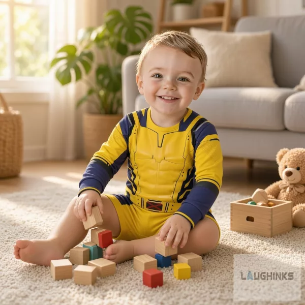 Hugh Jackman Deadpool 3 Wolverine Cosplay Costume Baby Romper