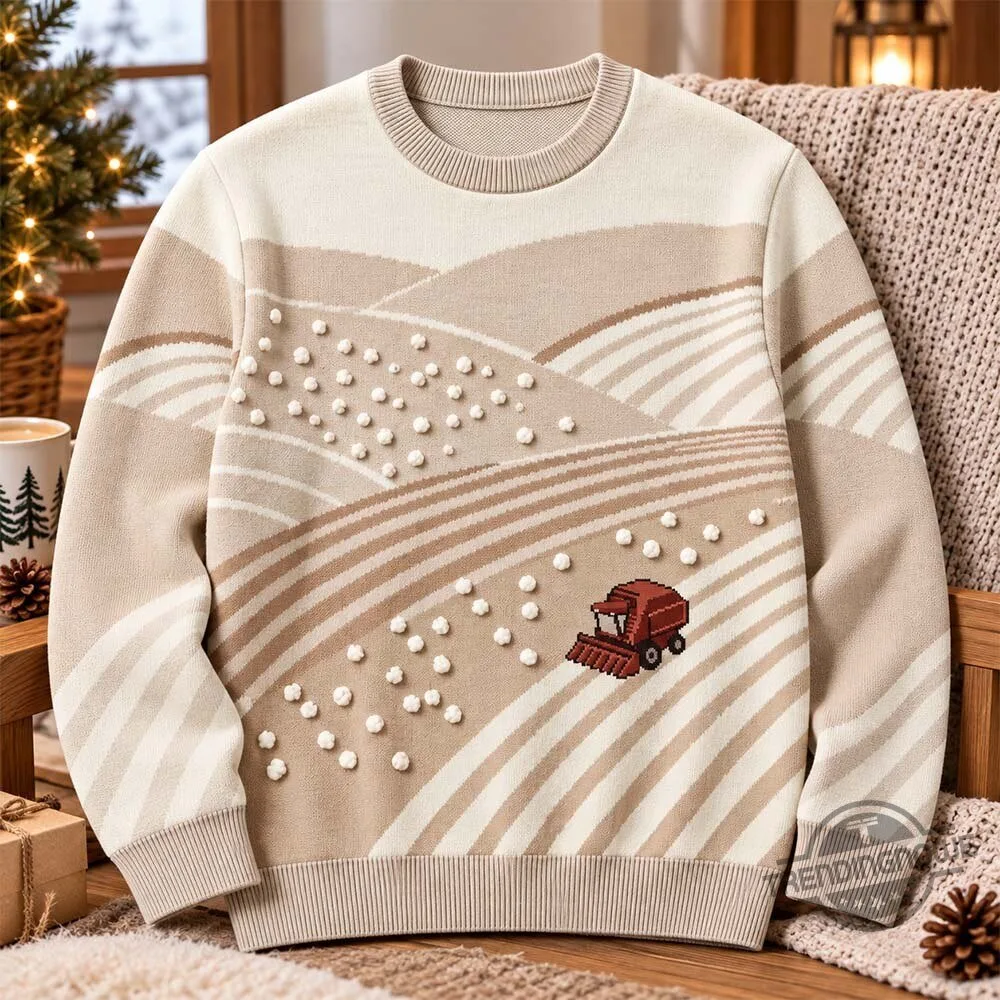 Farm Cotton Tractor Christmas Sweater Shirt 9 Farm Cotton Tractor Christmas Sweater Shirt