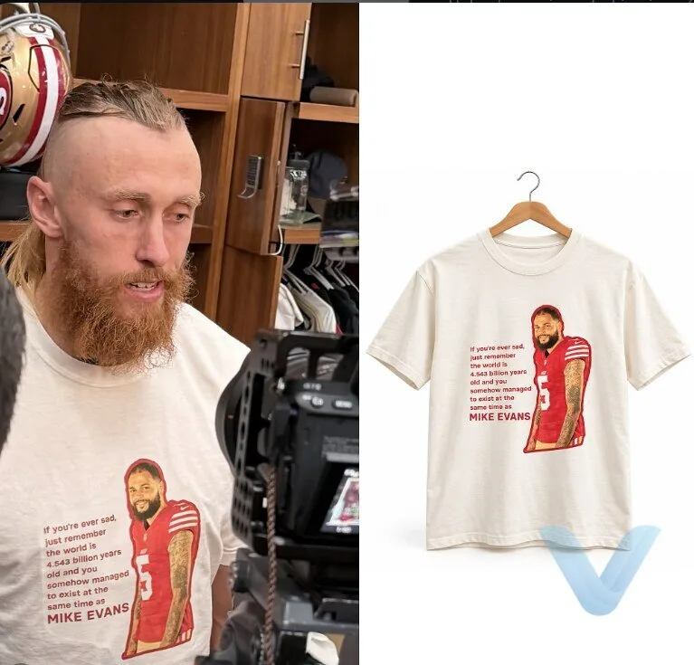 San Francisco 49ers George Kittle custom Mike Evans t shirt San Francisco 49ers George Kittle custom Mike Evans t shirt – image 5 of 5