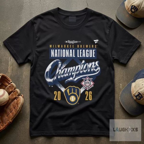 Milwaukee Brewers 2026 National League Champions Locker Room T-Shirt