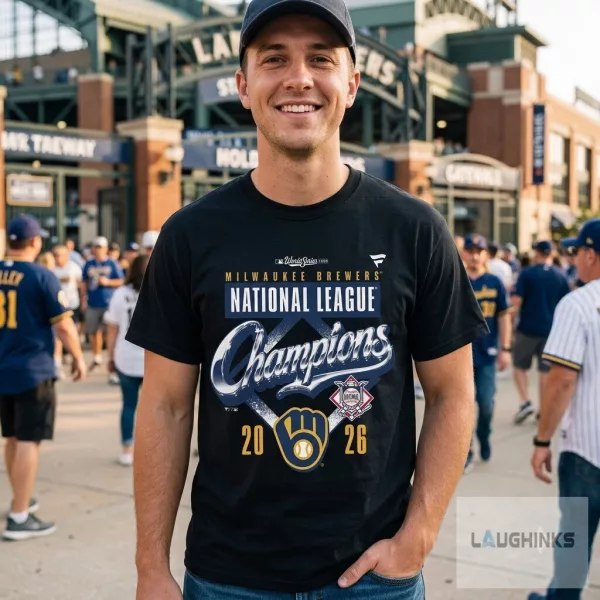 Milwaukee Brewers 2026 National League Champions Locker Room T-Shirt