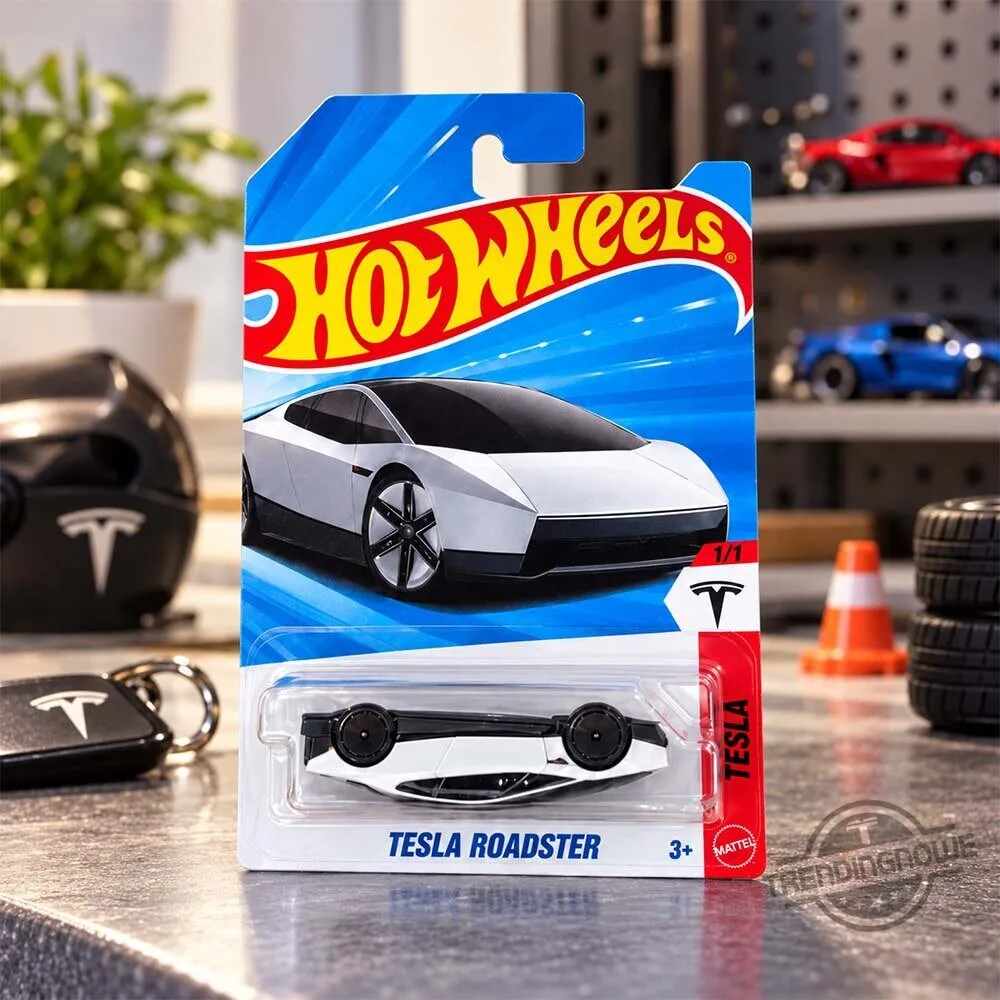 Hot Wheels Tesla Cybertruck Roadster Diecast Car 2026 5 Hot Wheels Tesla Cybertruck Roadster Diecast Car 2026