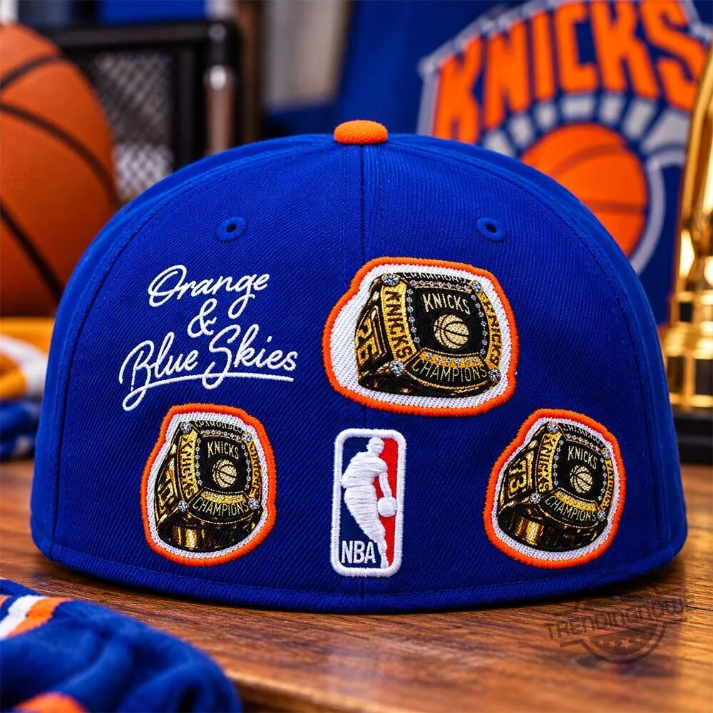 Spike Lee Knicks NBA Champions Nothing But Orange And Blue Skies Ring Hat Cap 6 Spike Lee Knicks NBA Champions Nothing But Orange And Blue Skies Ring Hat Cap