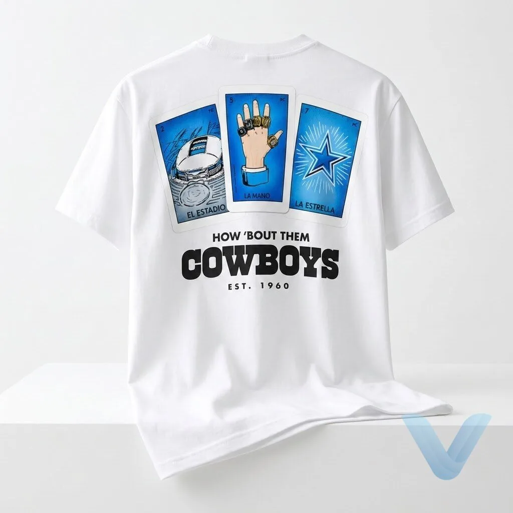 2026 Cowboys How Bout Them Cowboys Est 1960 Loteria T Shirt 2026 Cowboys How Bout Them Cowboys Est 1960 Loteria T Shirt – image 4 of 4
