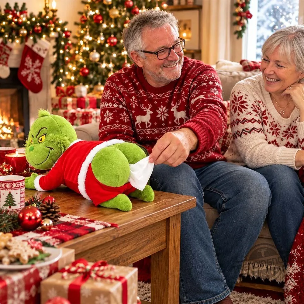 Cheekynook Grinch Butt Christmas Plush Tissue Box Holder 7 Cheekynook Grinch Butt Christmas Plush Tissue Box Holder