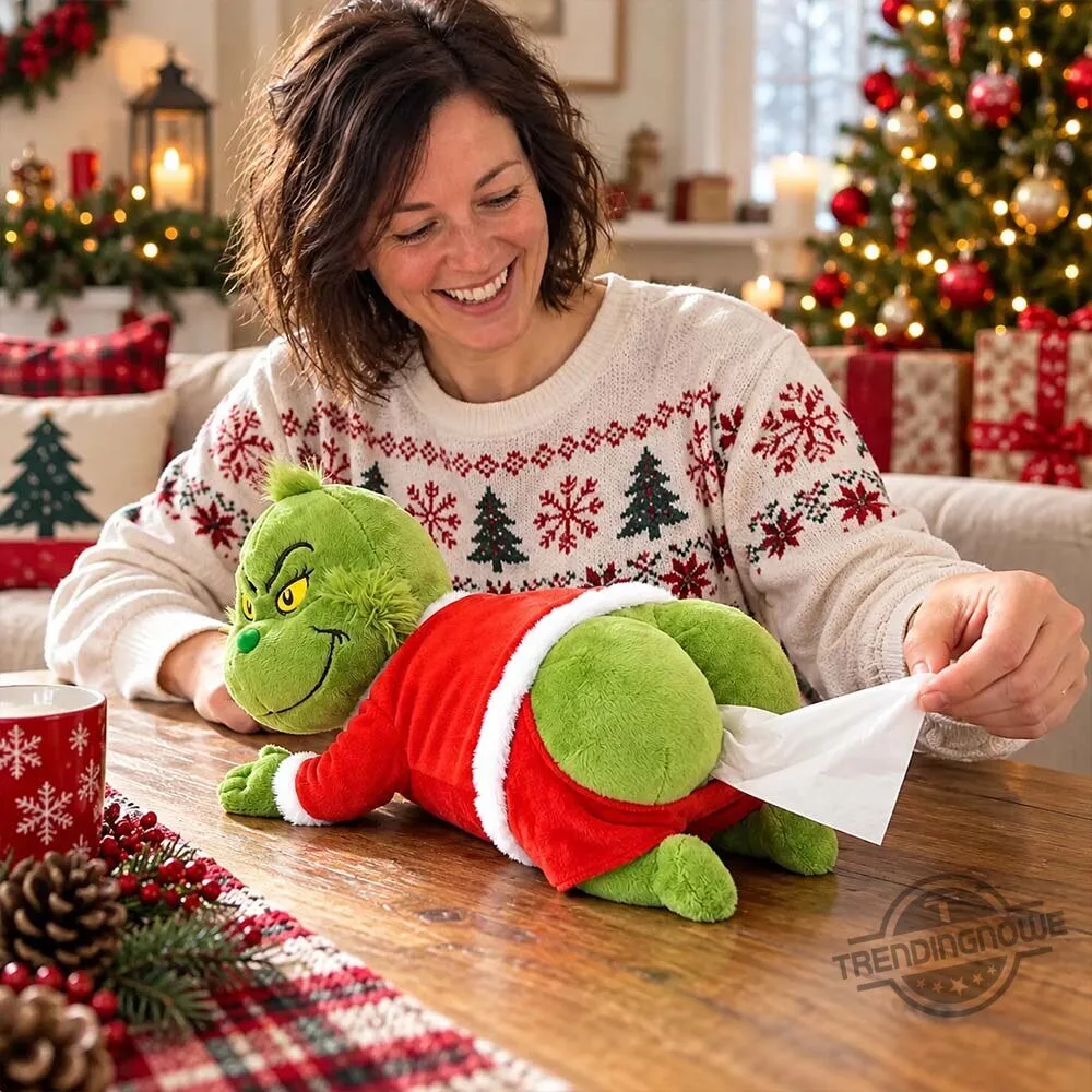 Cheekynook Grinch Butt Christmas Plush Tissue Box Holder 8 Cheekynook Grinch Butt Christmas Plush Tissue Box Holder