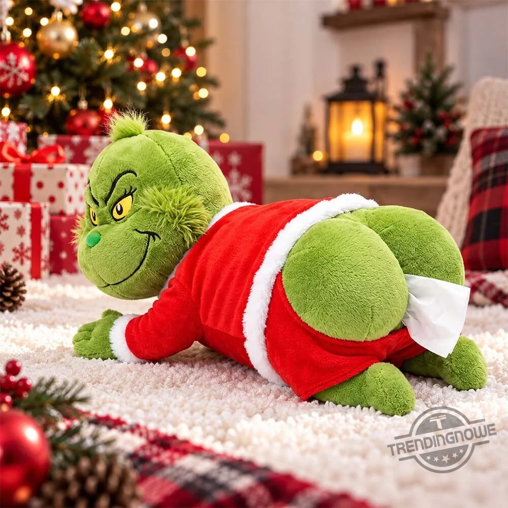 Cheekynook Grinch Butt Christmas Plush Tissue Box Holder 9 Cheekynook Grinch Butt Christmas Plush Tissue Box Holder