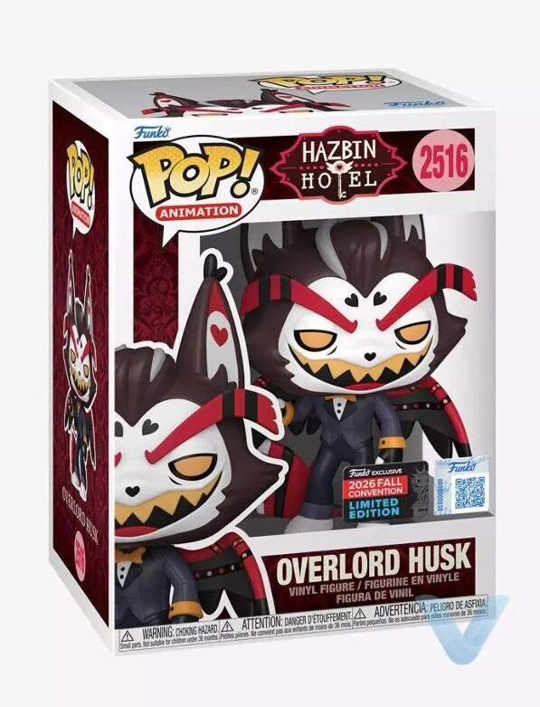 Hazbin Hotel Pop Overlord Husk vinyl figure 2026 Fall Convention 10 Hazbin Hotel Pop Overlord Husk vinyl figure 2026 Fall Convention replica