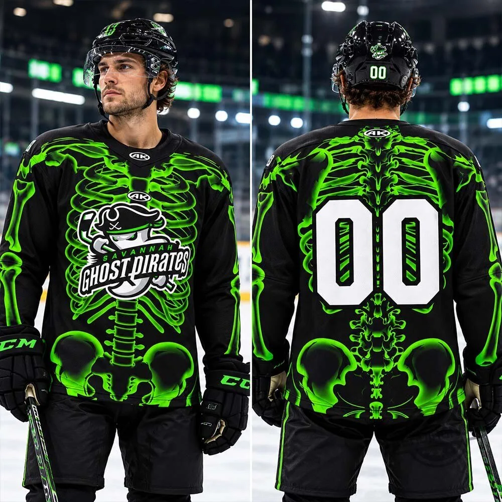 Savannah Ghost Pirates Skeleton 2026 Halloween Hockey Jersey Shirt 7 Savannah Ghost Pirates Skeleton 2026 Halloween Hockey Jersey Shirt