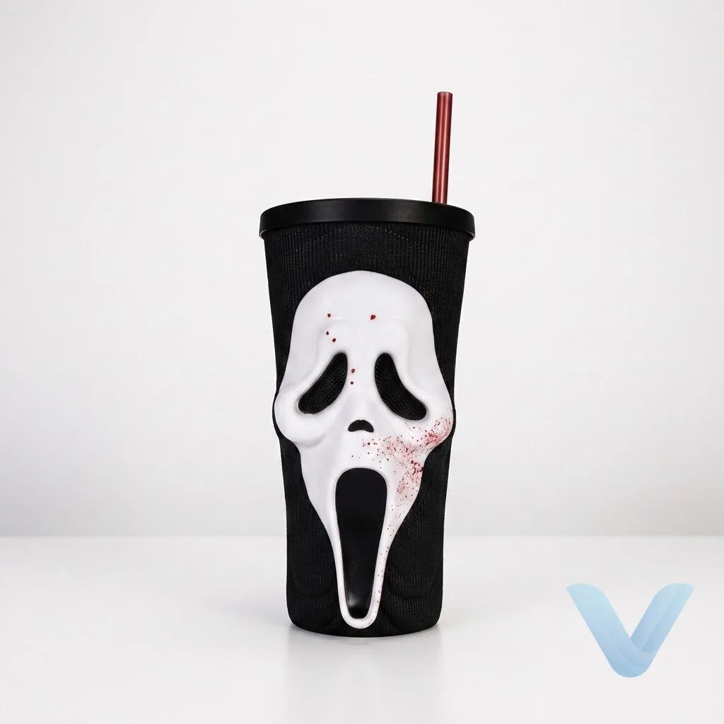 Scream 30th Anniversary Bloody Ghostface Grippr Tumbler 10 Scream 30th Anniversary Bloody Ghostface Grippr Tumbler