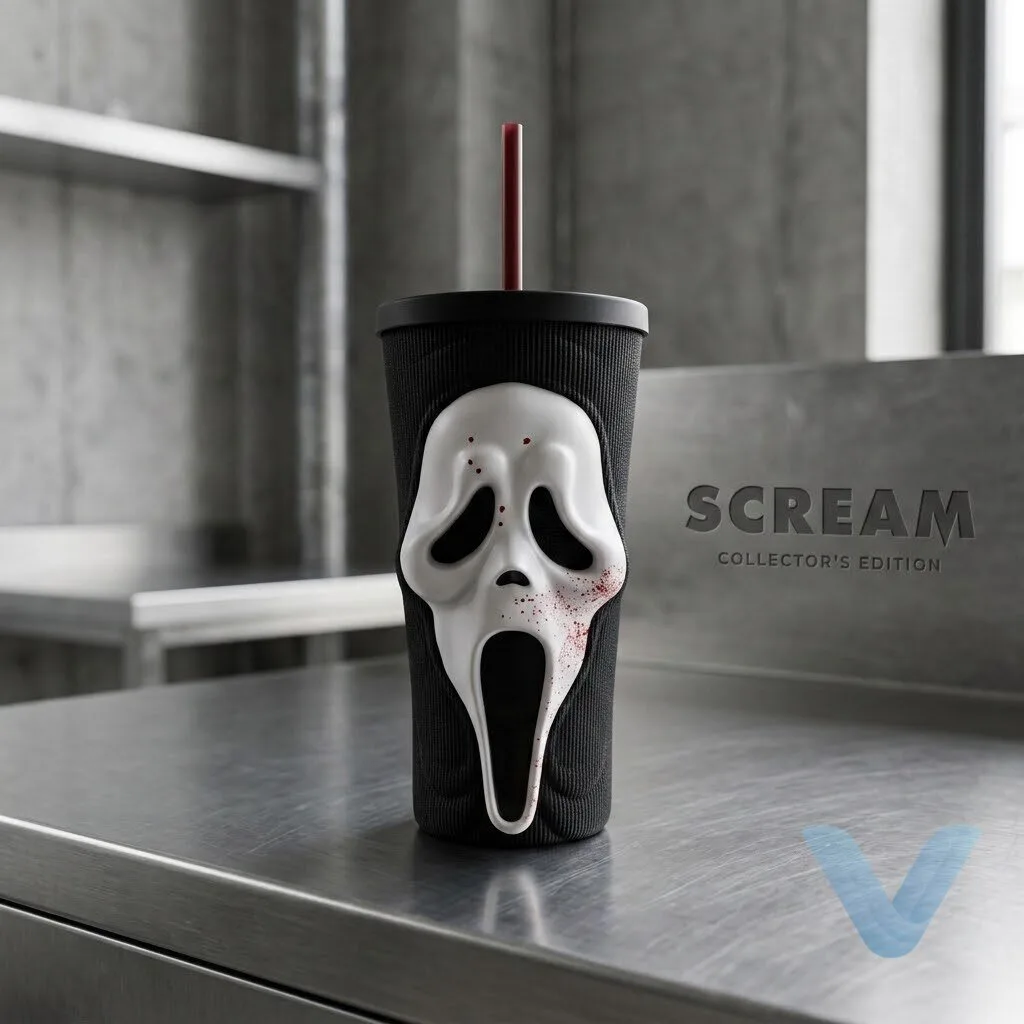 Scream 30th Anniversary Bloody Ghostface Grippr Tumbler 11 Scream 30th Anniversary Bloody Ghostface Grippr Tumbler