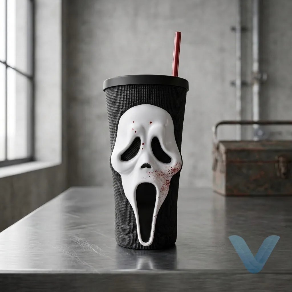 Scream 30th Anniversary Bloody Ghostface Grippr Tumbler 14 Scream 30th Anniversary Bloody Ghostface Grippr Tumbler