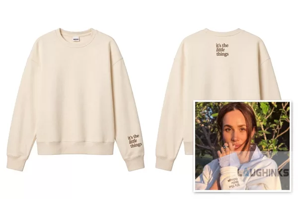 It’s the little things meghan markle charity embroidered sweatshirt collaboration